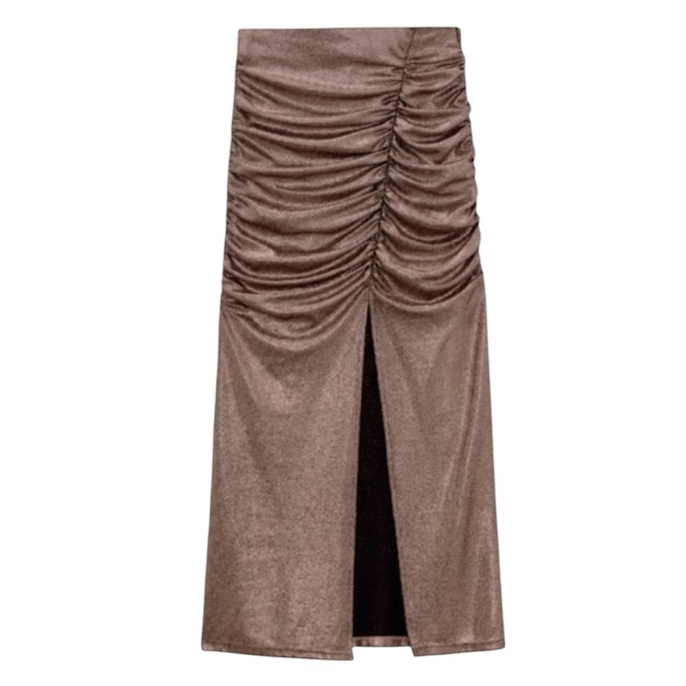 Zara Sparkly Draped Skirt